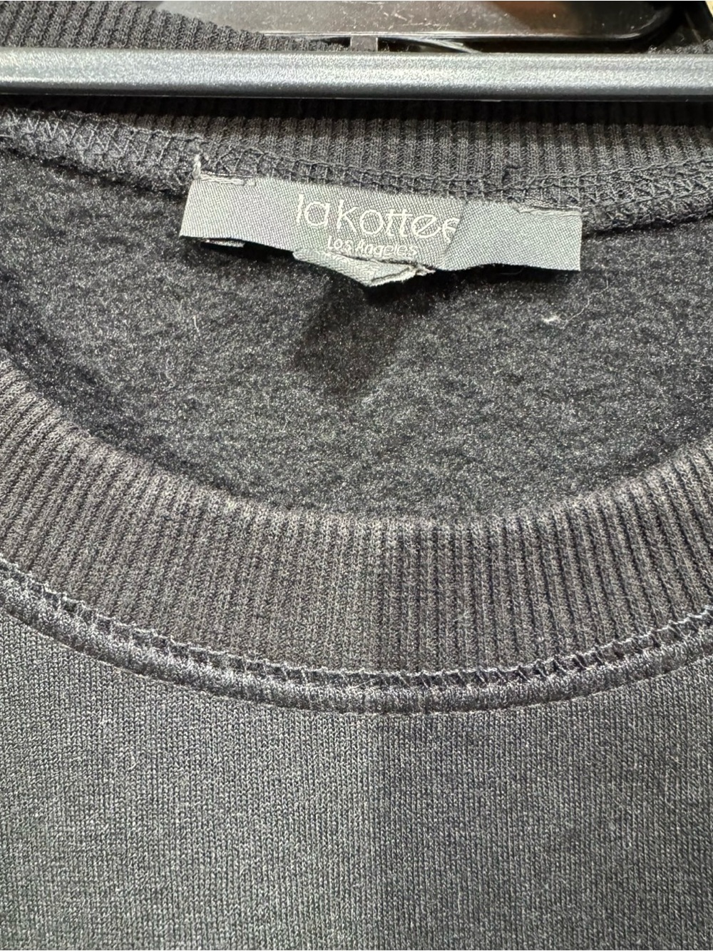 0154 Women's Oversized Crewneck Sweatshirt - Charcoal - Picture 2 of 3